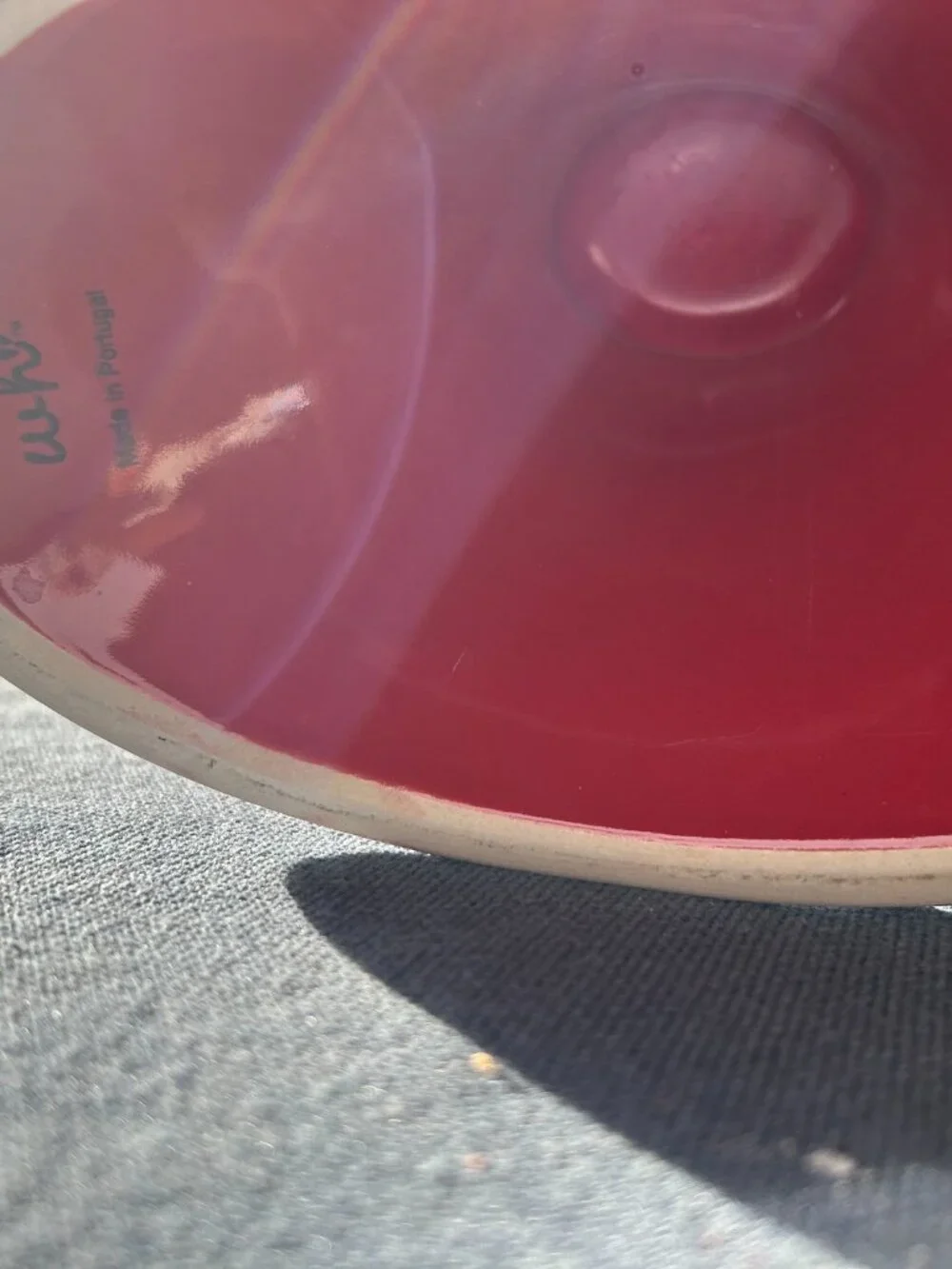 Vintage Red Glass Pedestal compote, Southern Living at Home Cinnabar Oval Com